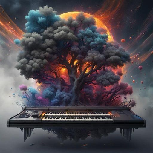 Abstract Music: Sound to Color Fantasy Art