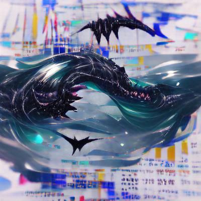 Majestic Leviathan Rising from the Deep