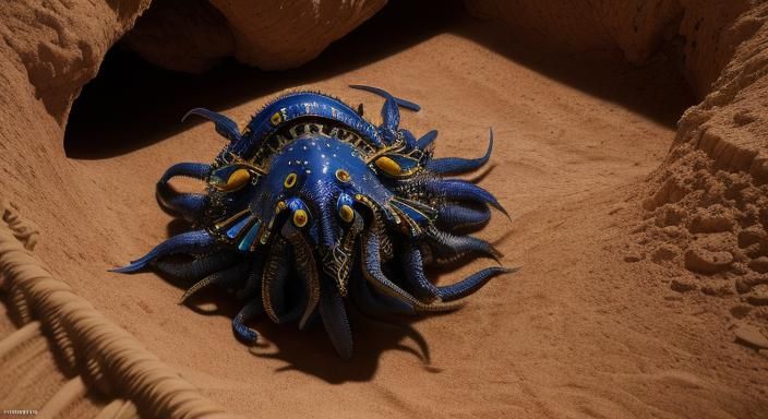 Crustacean Tentacles Attack Bedouin in Desert