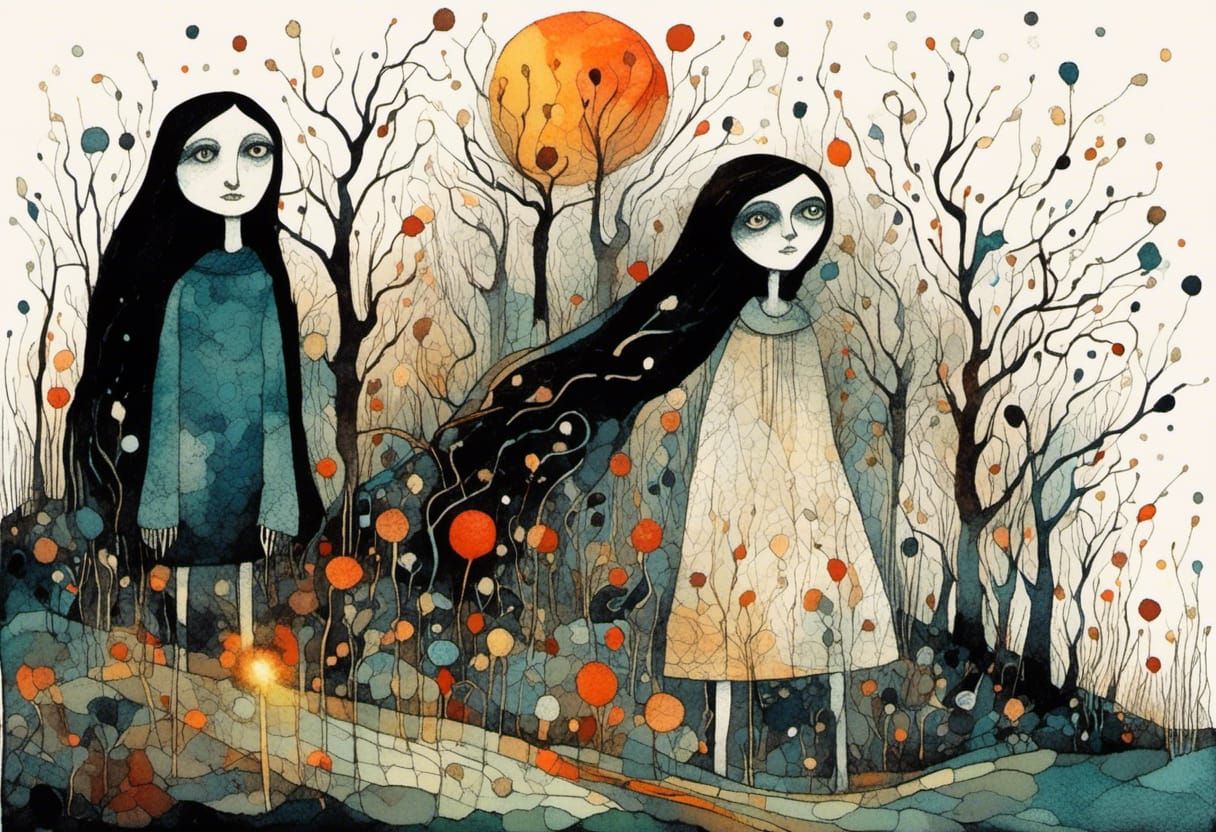 Surreal Demons of Fear in Vivid Colors