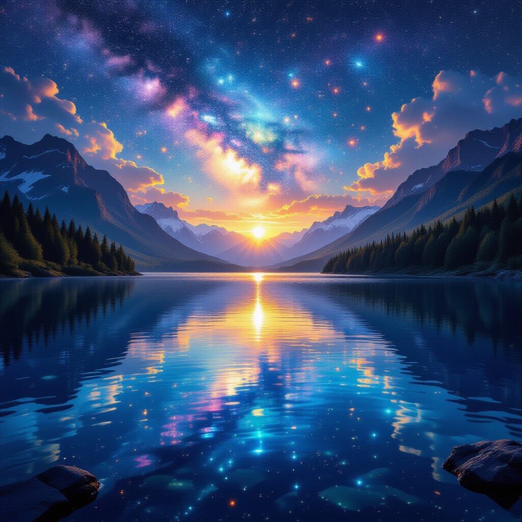 Psychedelic Thought Lake: Hyper-Reality Transformation