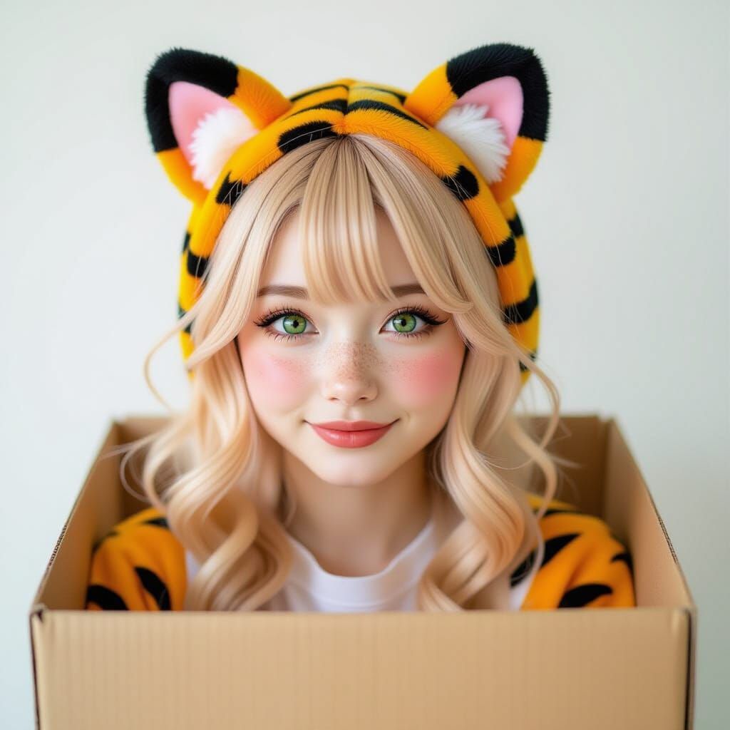 Tiger Kitten Cosplay Inspired by Pop Art