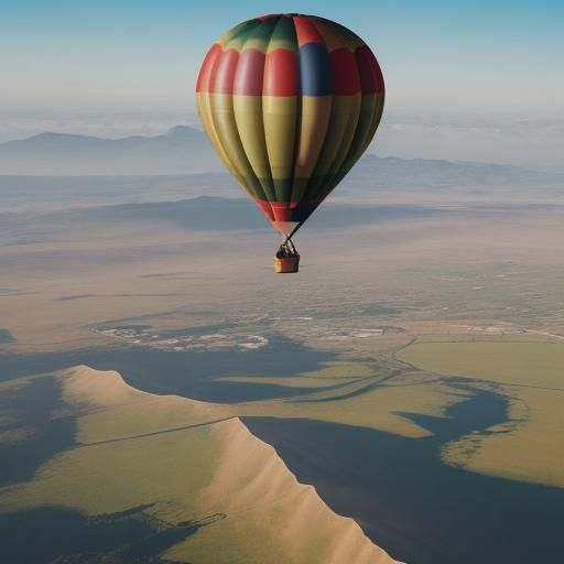Hot Air Balloon Soaring to Adventure