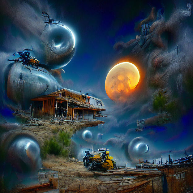 Cosmic Multiverse: Simultaneous Universes as Digital Art