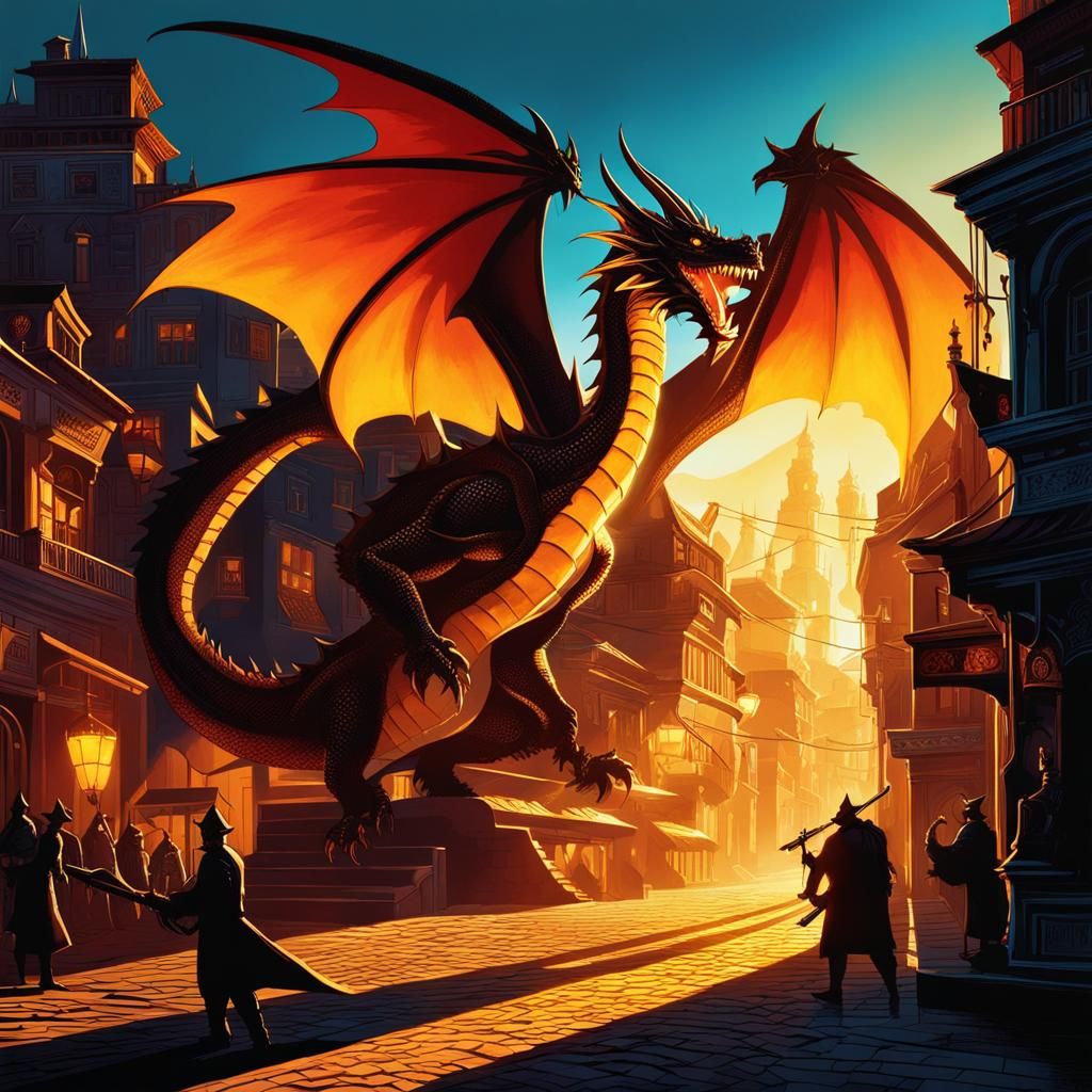 Dragon Attack with Cel Shading