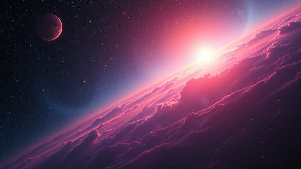 Nebula Cosmic Sunrise in Ethereal Dreamscape Style