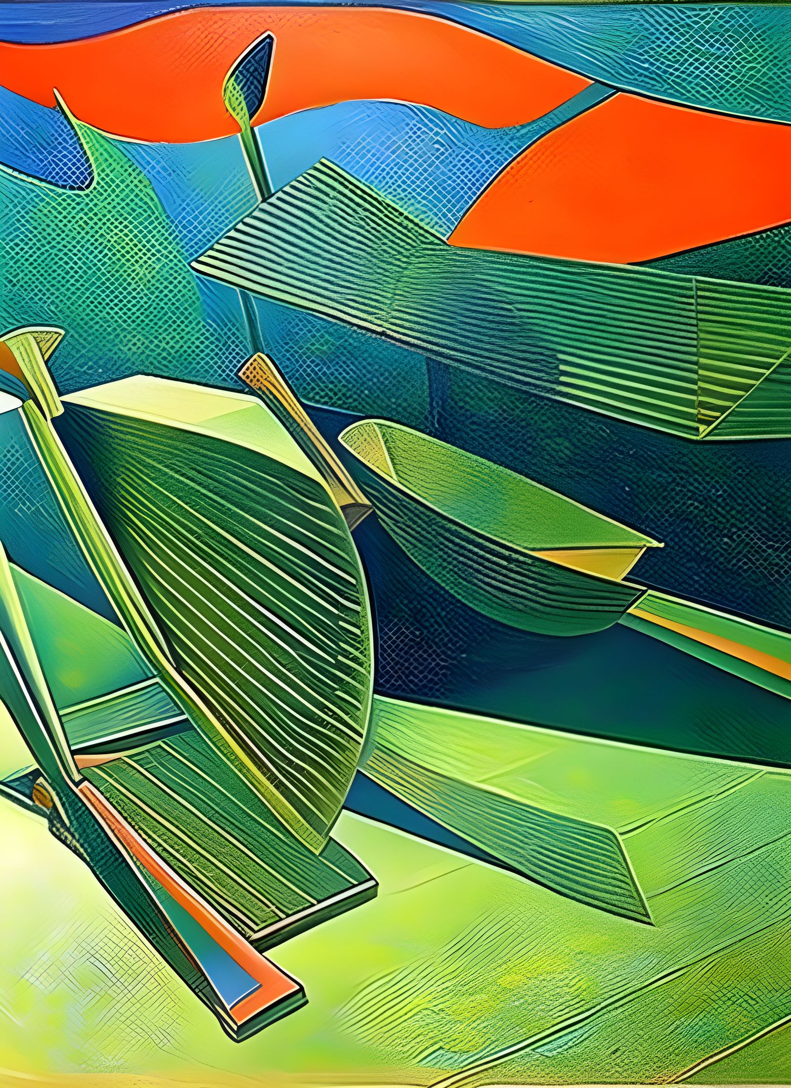 Scales on a Table in Rembrandt Style