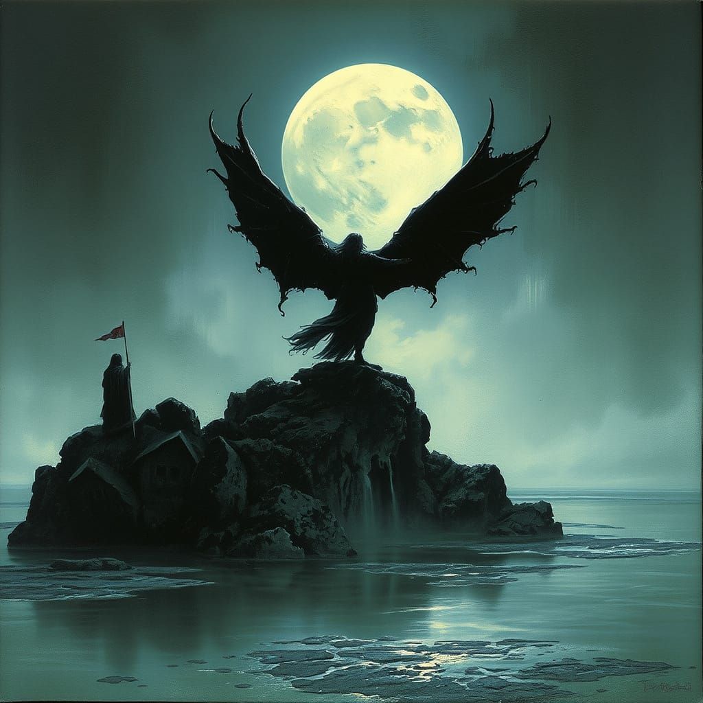 Gothic Dark Fantasy Illustration