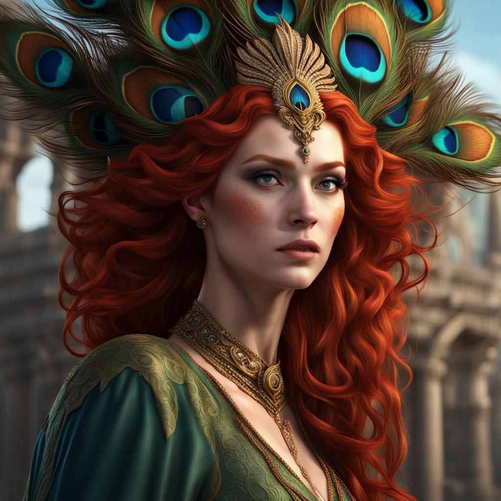 Regal Redhead Hera with Peacock Eyes