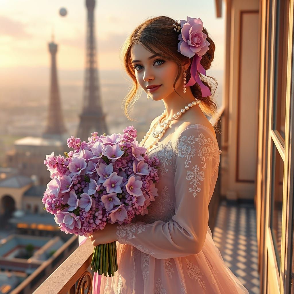 Gentle Elegance on the Eiffel Tower