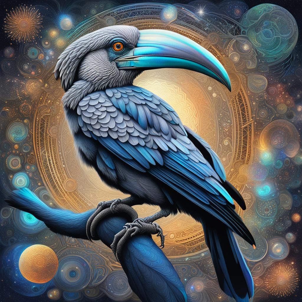 Indian grey hornbill