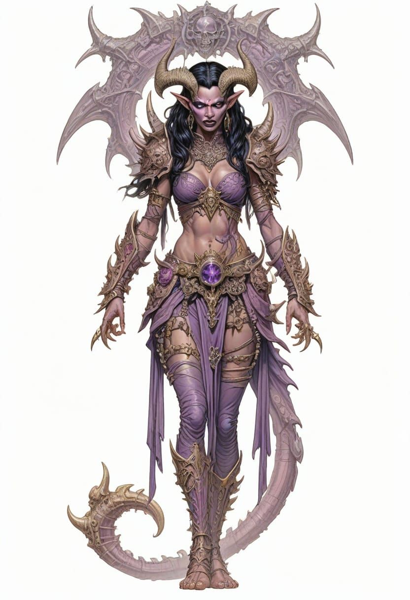 Daemonette of Slaanesh in Boris Vallejo Style