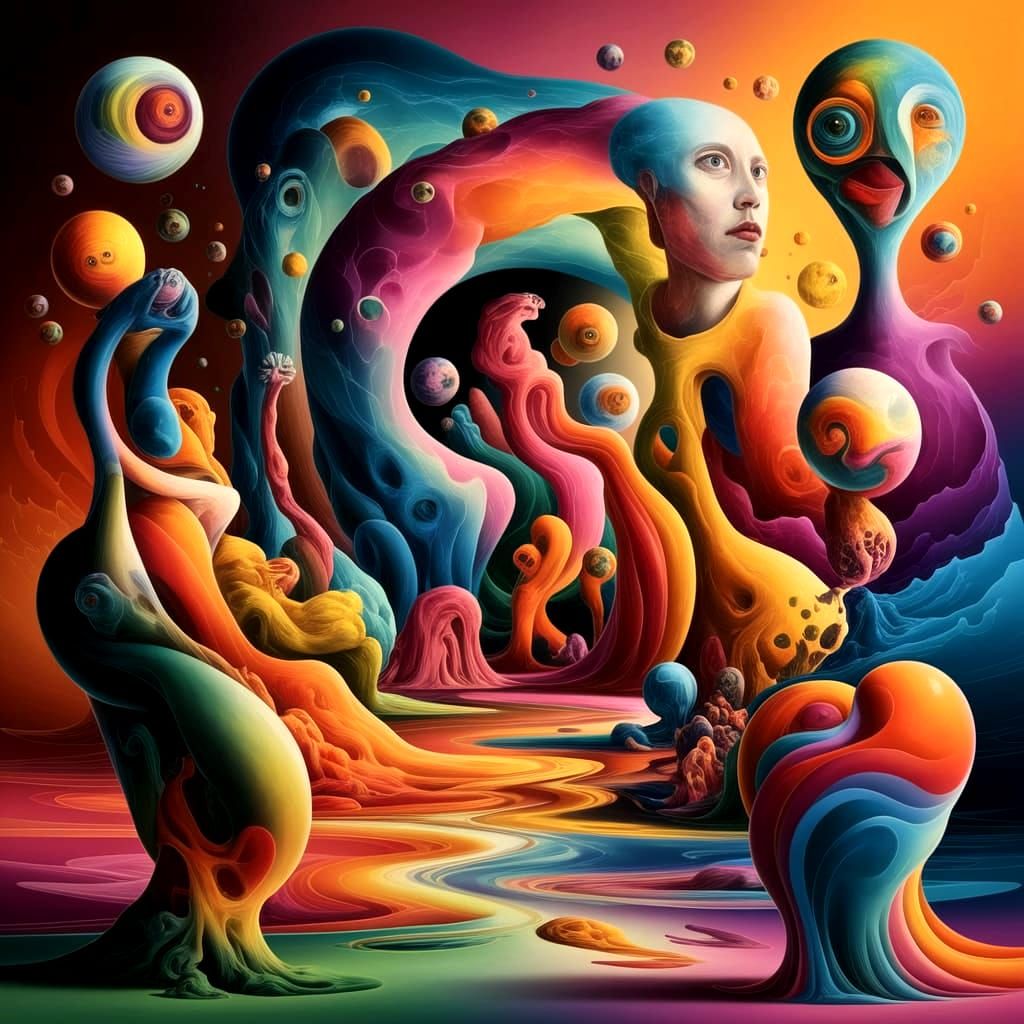 Surrealistic Masterpiece Blending Picasso and Ocampo Styles