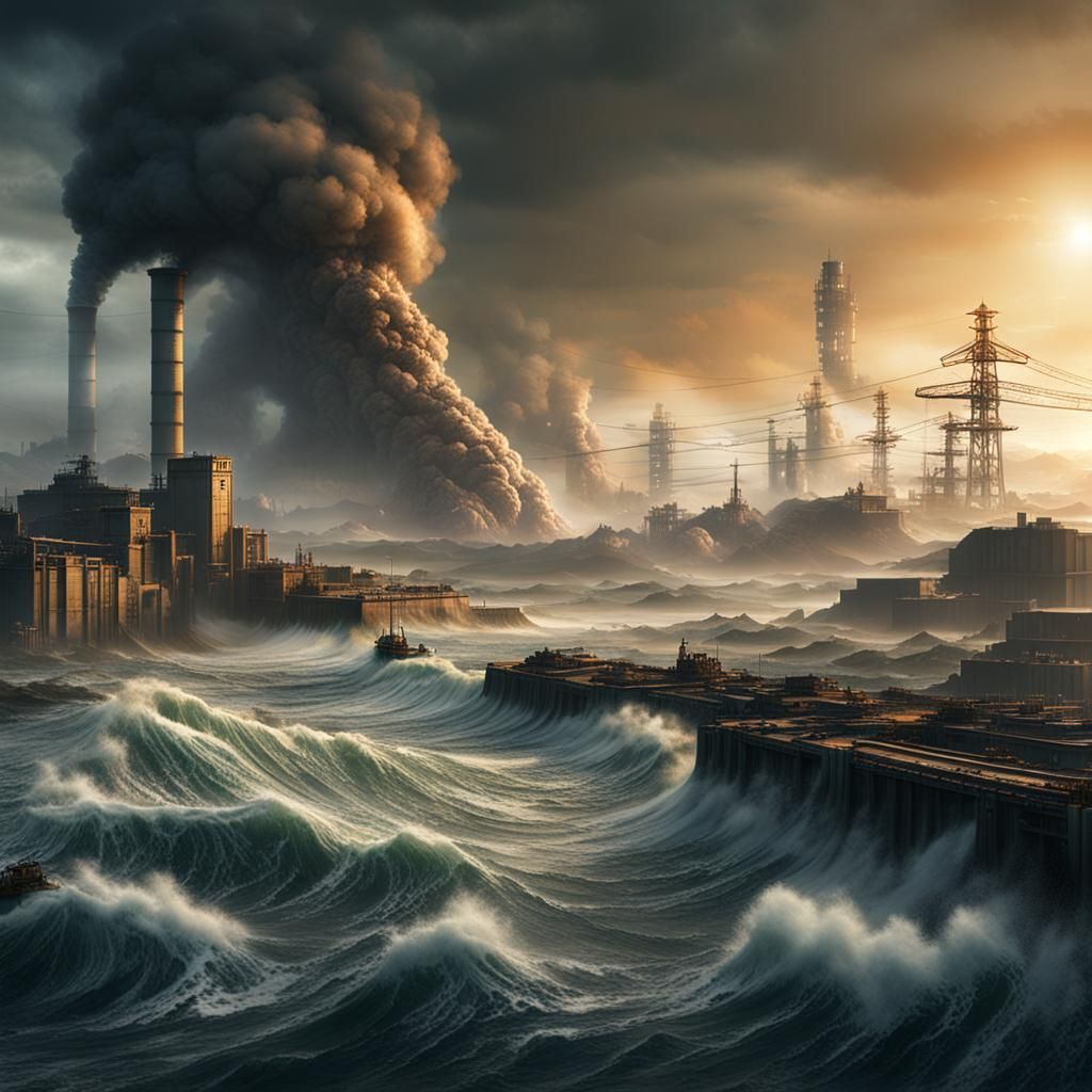 Tsunami Threatens Polluted Factory: Environmental Disaster