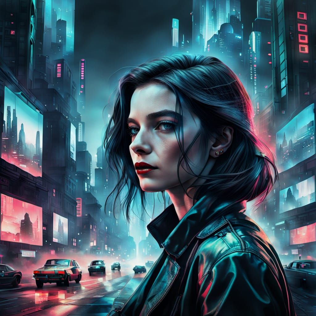 Cyberpunk: A Lady so tired