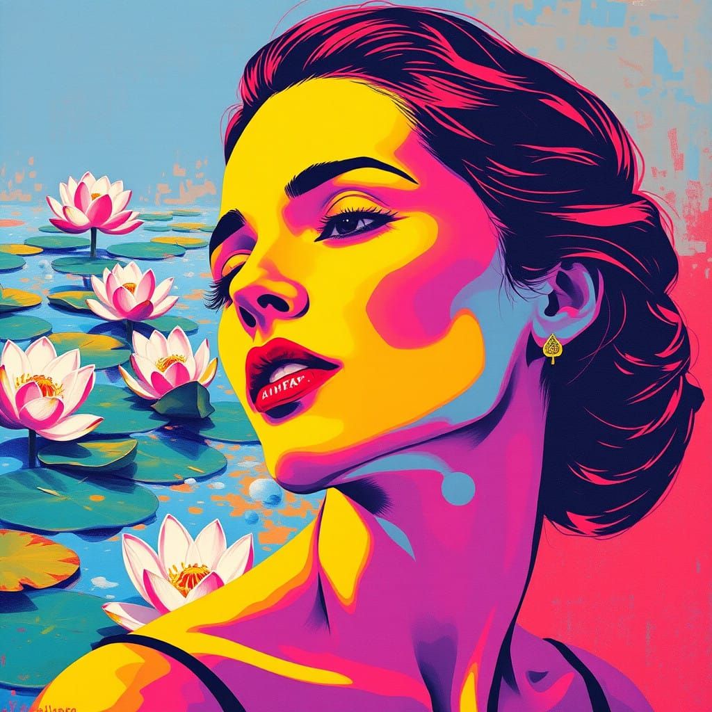 Pop Art Goddess Blends Impressionism and Dance