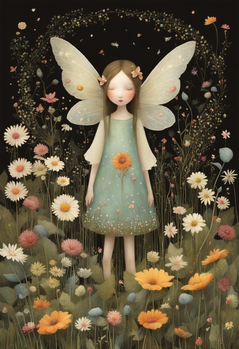 Enchanted Wildflower Sprite in Autumn