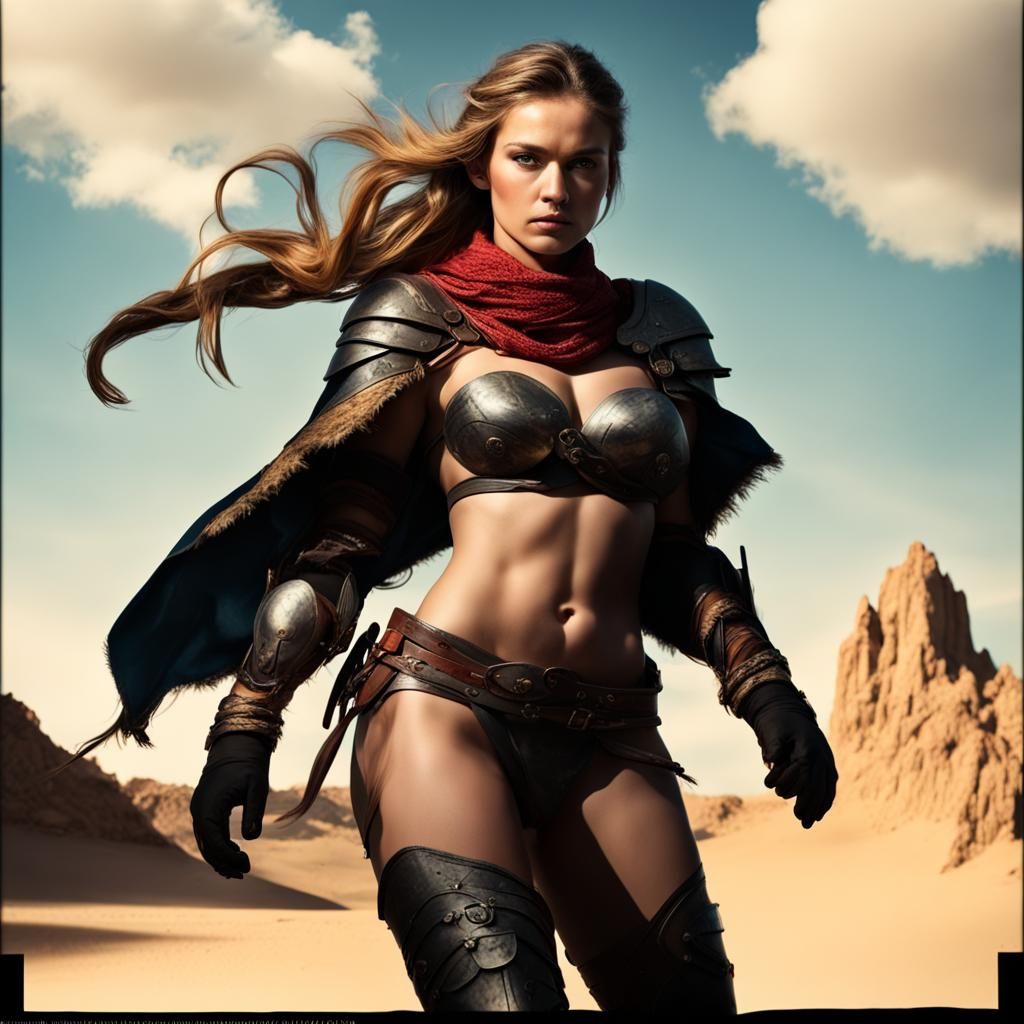 Warrior Woman in Overexposed Outdoor Photography