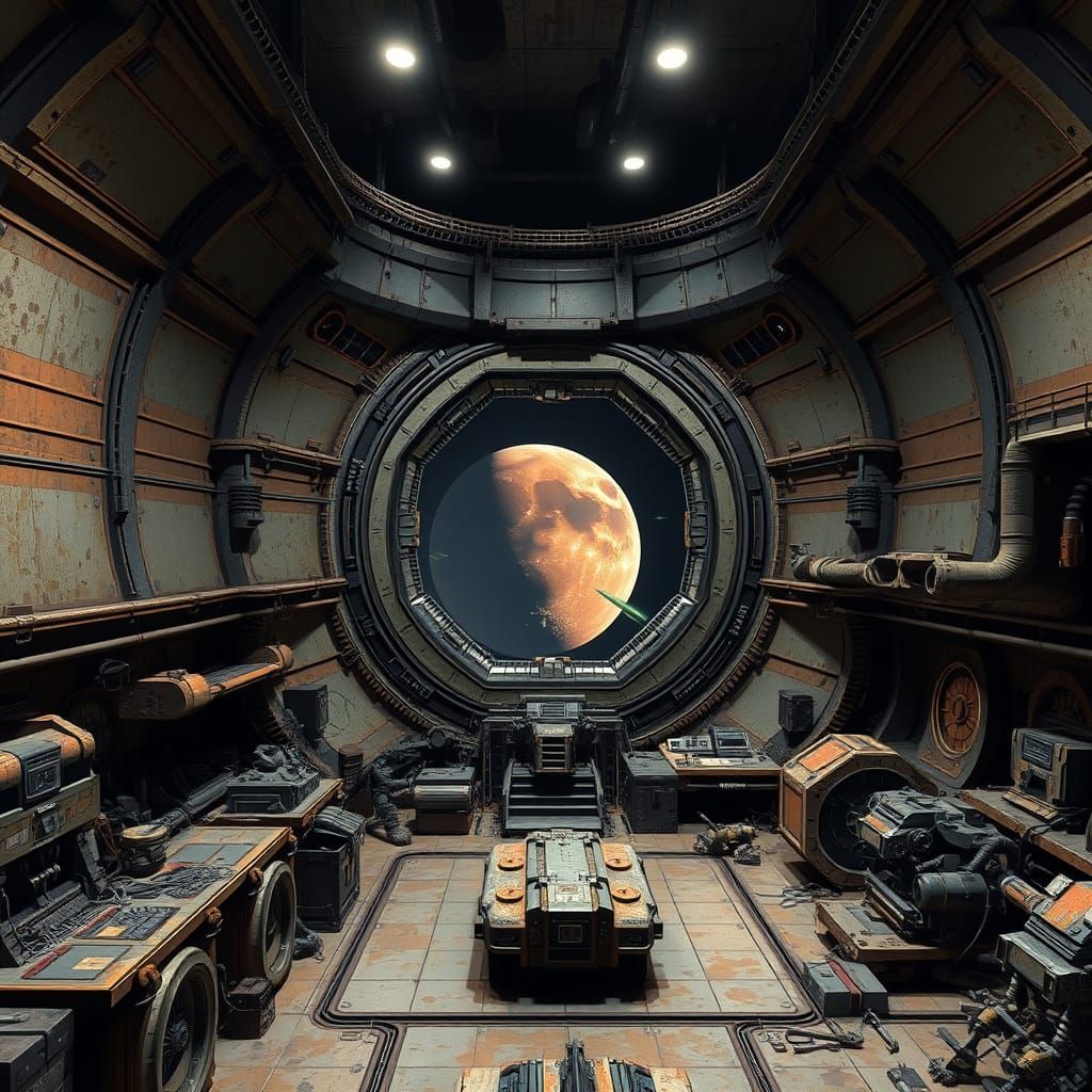 Gritty Space Station Yavin in Industrial Style