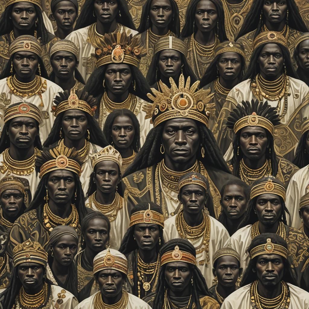 Realistic Portrait of Afro-Diasporic Religious Figures
