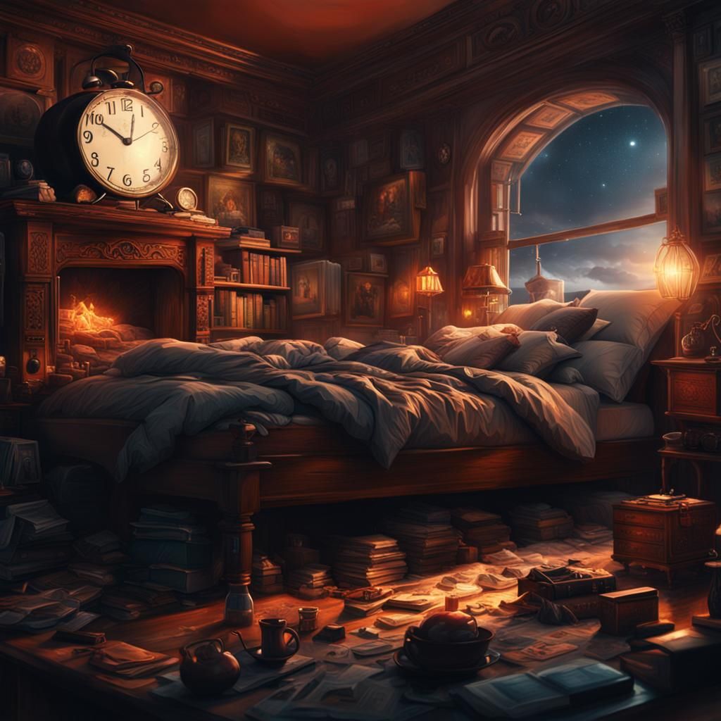 Sleeping Late: A Dramatic Digital Matte Painting