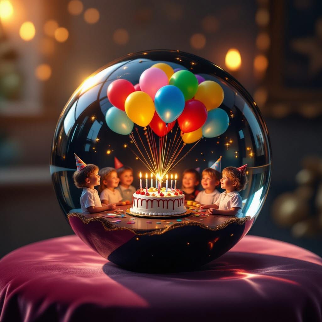 Obsidian Sphere Reveals Joyful Birthday Party Scene