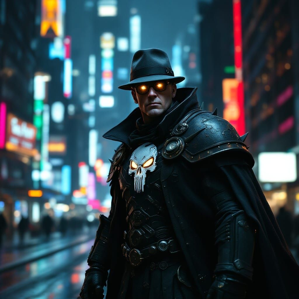 Inspector Gadget in Warhammer 40K Space Marine Armor