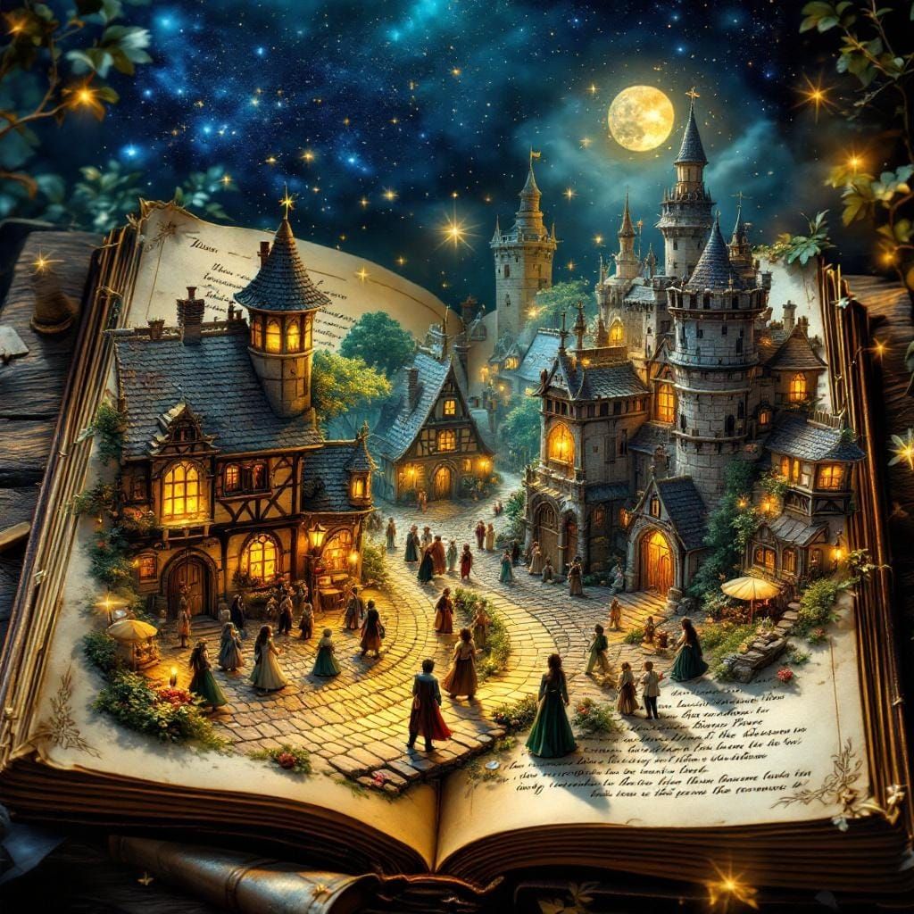 Medieval Village Hidden in Ancient Book