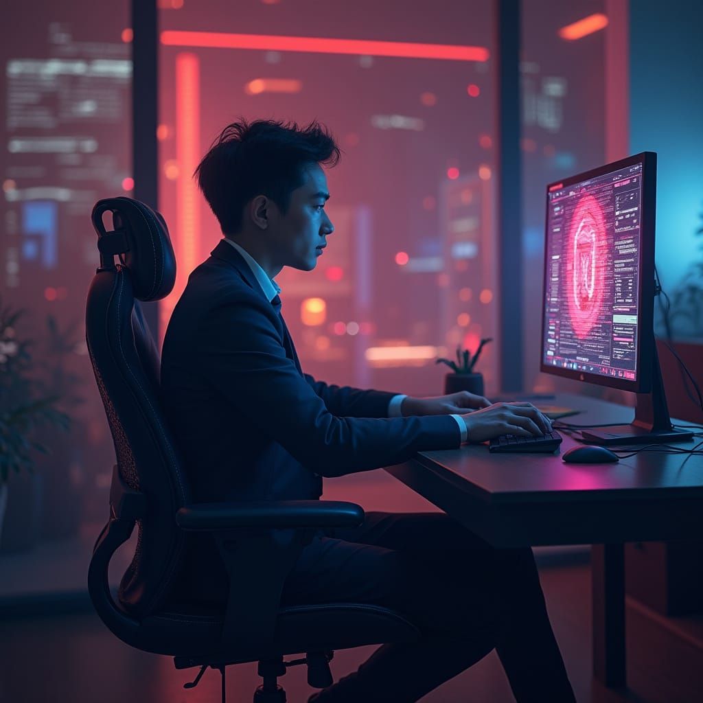 Job Candidate Exposed to Cyber Threats in Futuristic Video I...