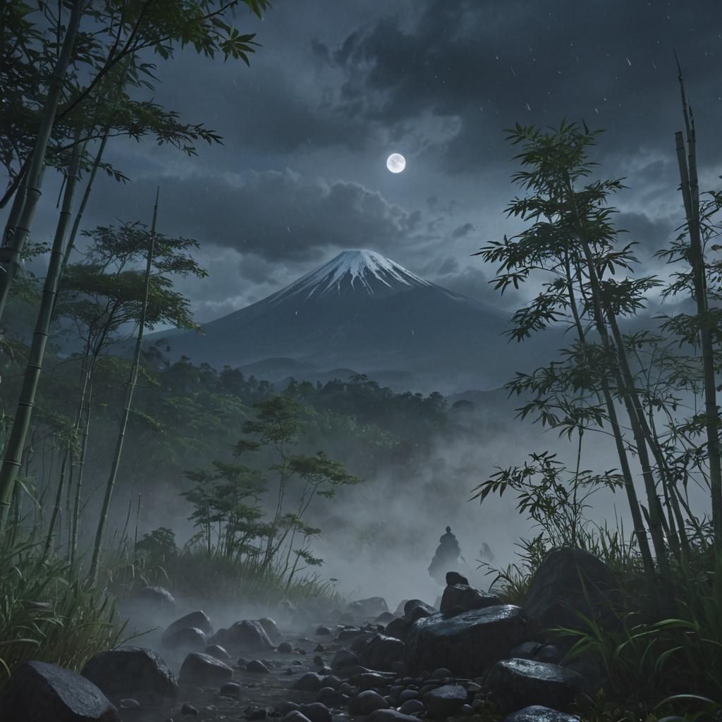Misty Valley King with Mt. Fuji in Unreal Engine 5