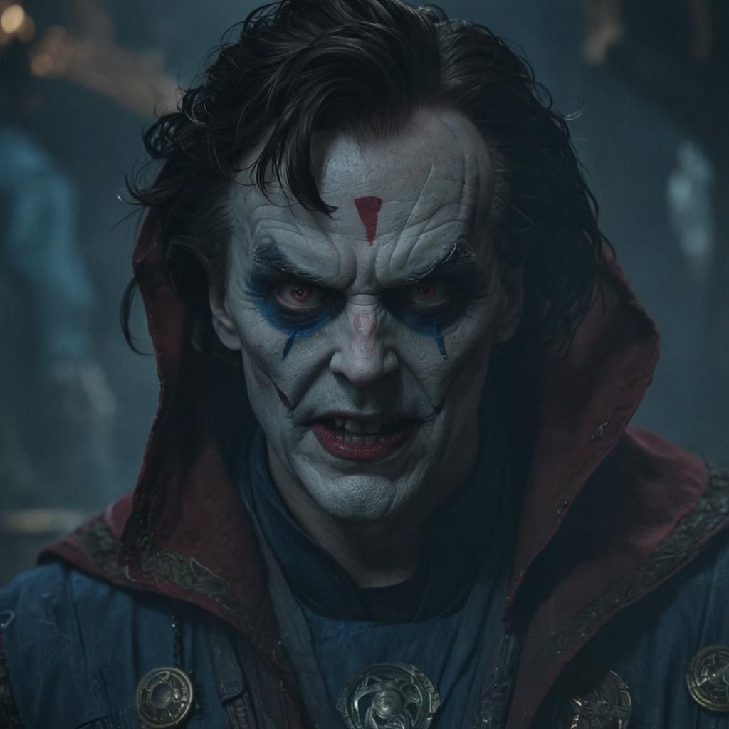 Doctor Strange vs Pennywise: Cinematic Film Still