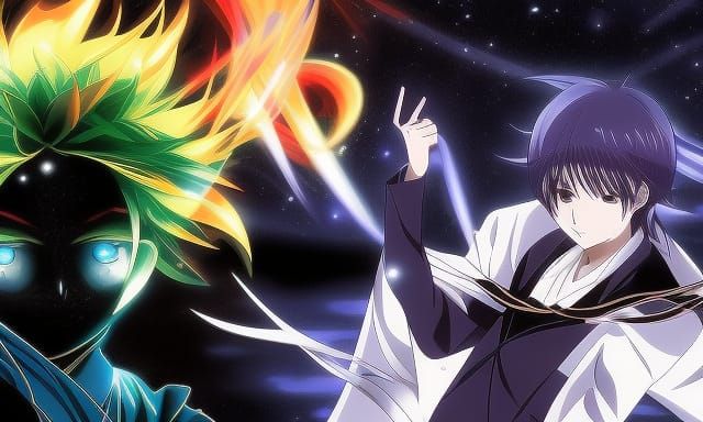 Anime Key Visual of Opposing Concepts