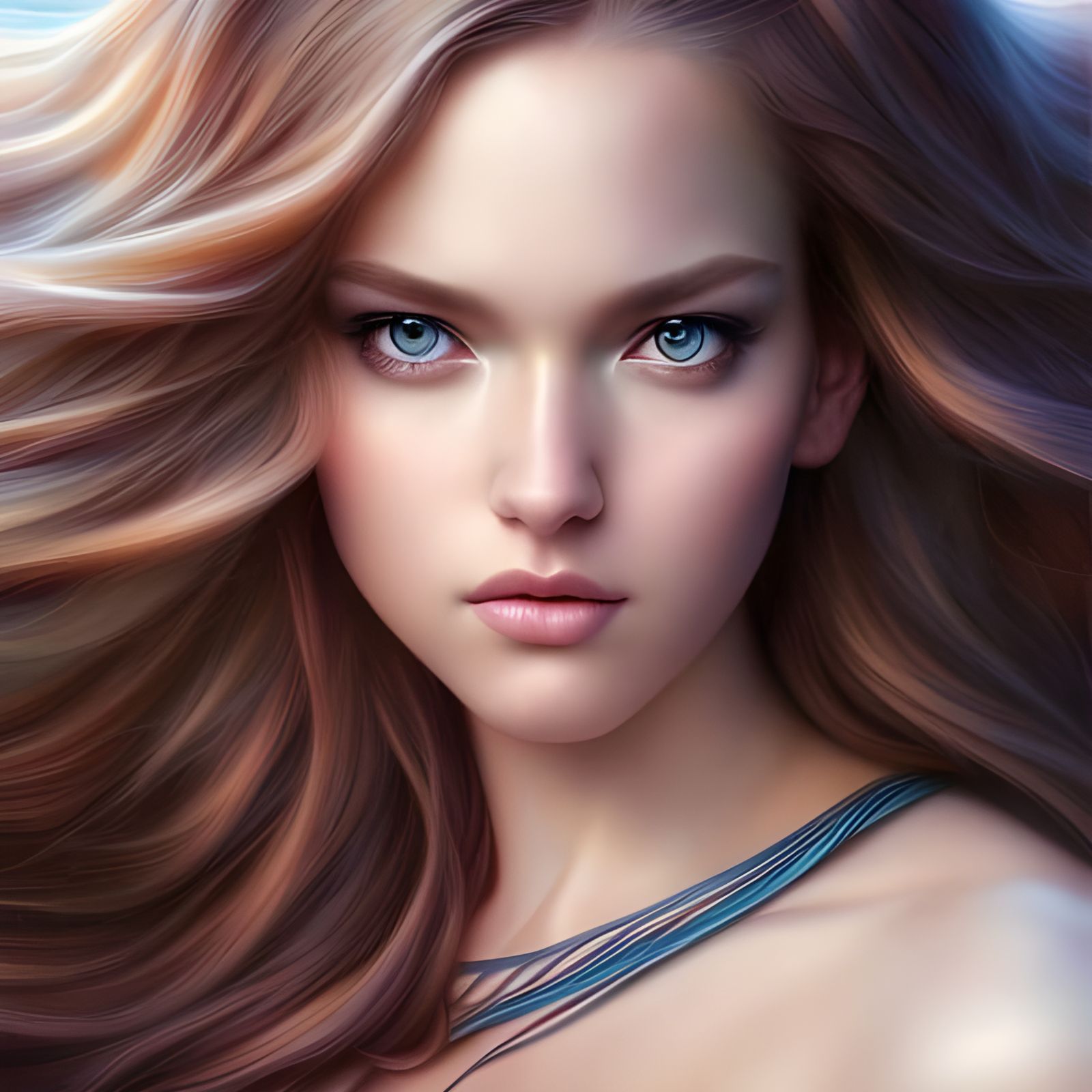 Gorgeous Princess Portrait in Hyperrealistic Style
