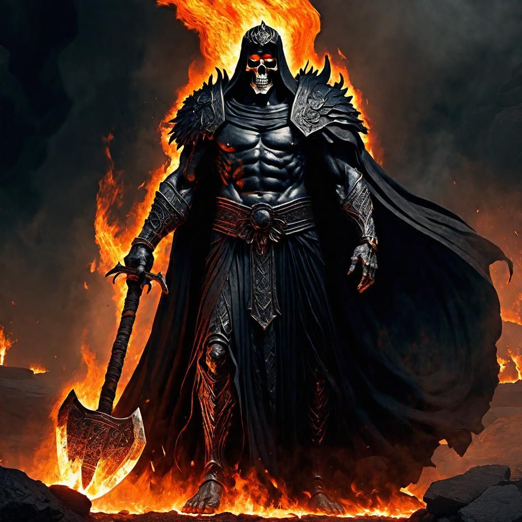 Hades: God of the Underworld in Obsidian