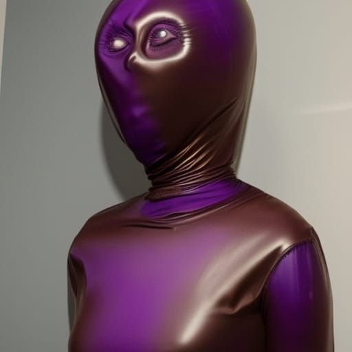 Surreal Alien Art Exhibition in Latex