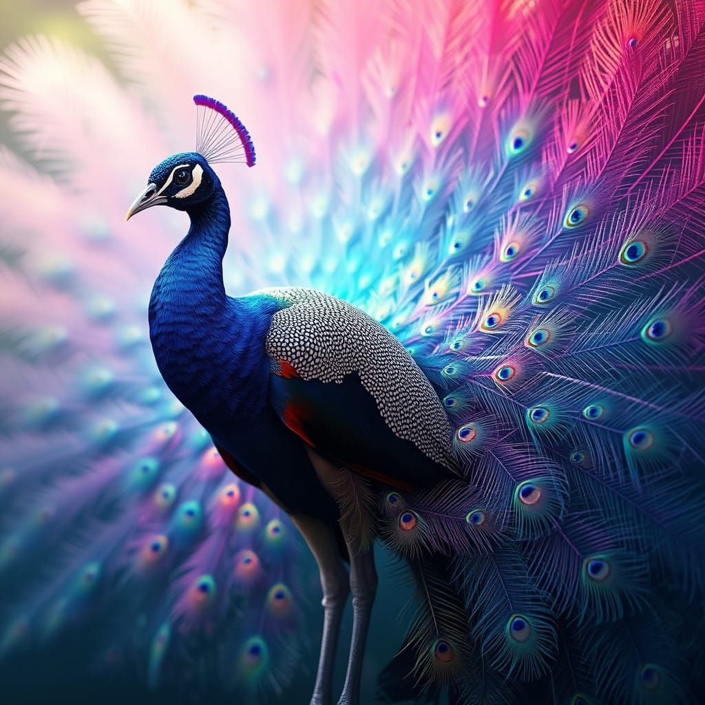 Majestic Peacock in Vibrant Splendor