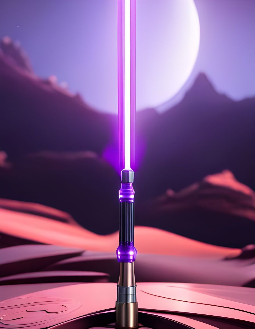Purple Lightsaber in Jedi Temple Cave