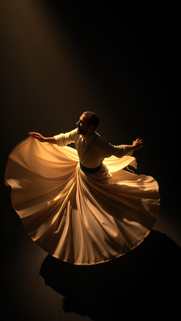 Dynamic Photograph of a Turkish Whirling Dervish