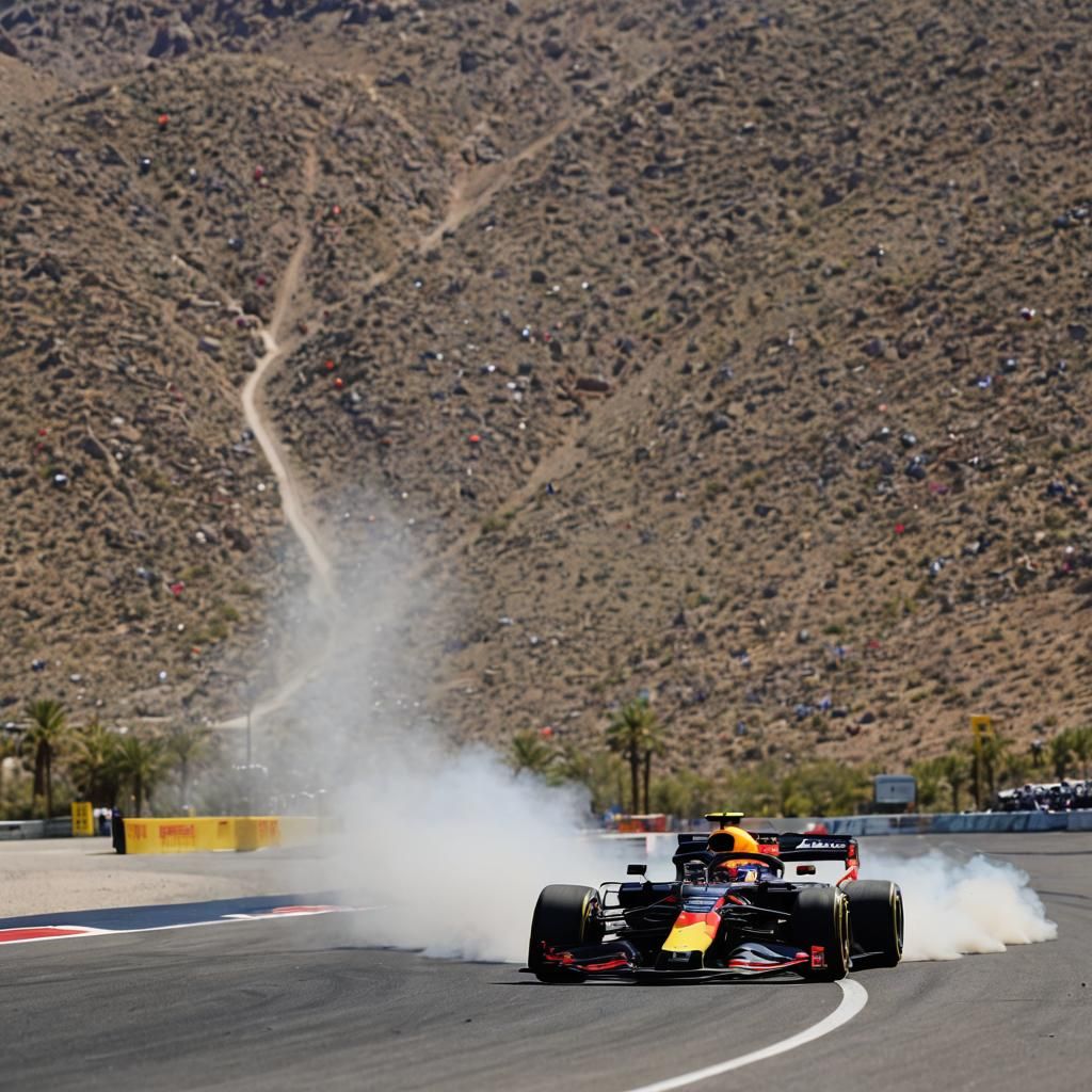 Max Verstappen's Red Bull Car at Las Vegas Grand Prix