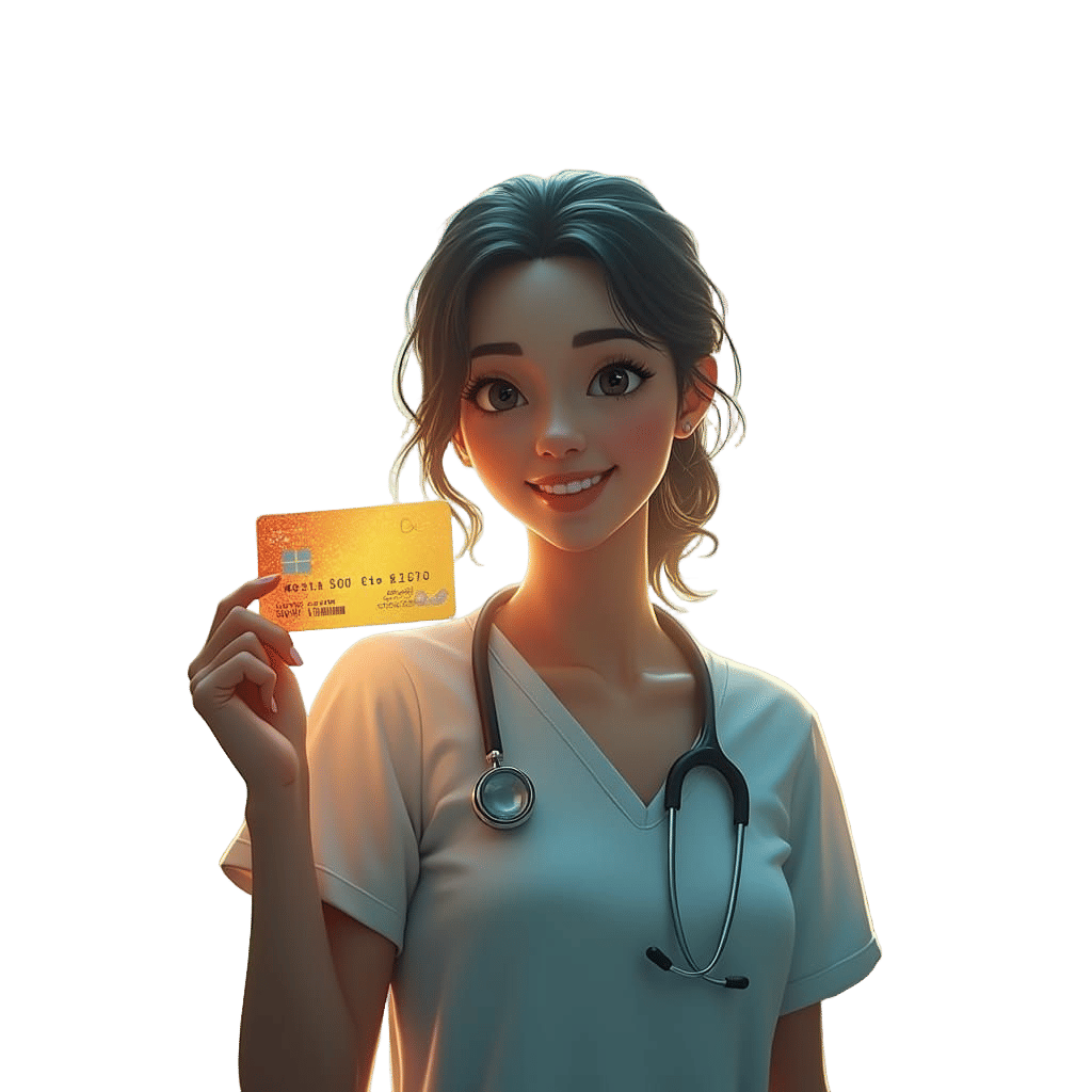 Medical Benefits Card in Detailed Digital Art