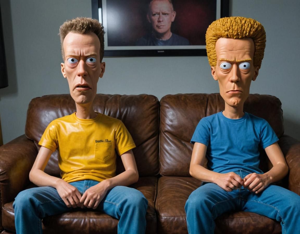 Photorealistic Beavis and Butthead as Real People