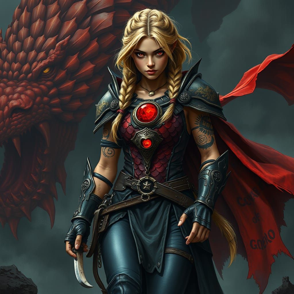 Dark Fantasy Warrior Emerges from Tartarus