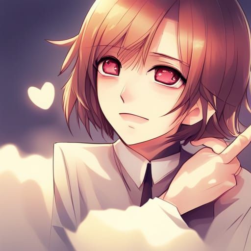 Emotional Anime Girl in Manga Key Visual Style