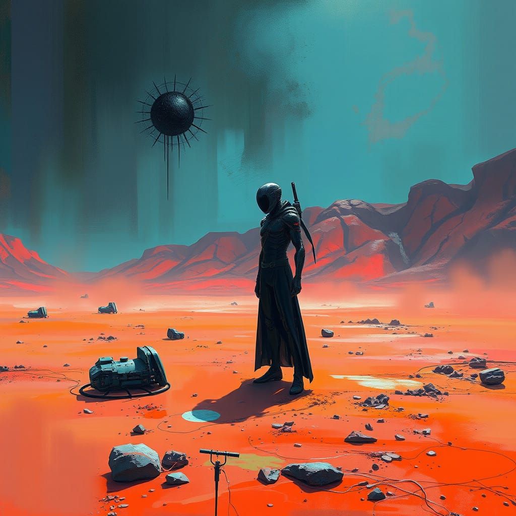 Red Planet, Turquoise Sky