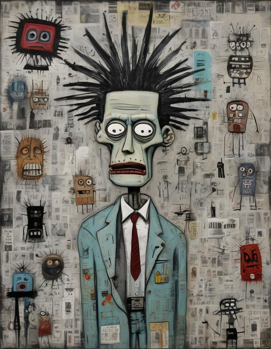 Father's Day in Neo-Expressionist Surrealist Style