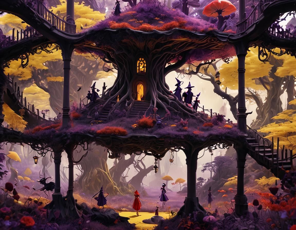 Uncanny Valley Landscape with Mythological Figures