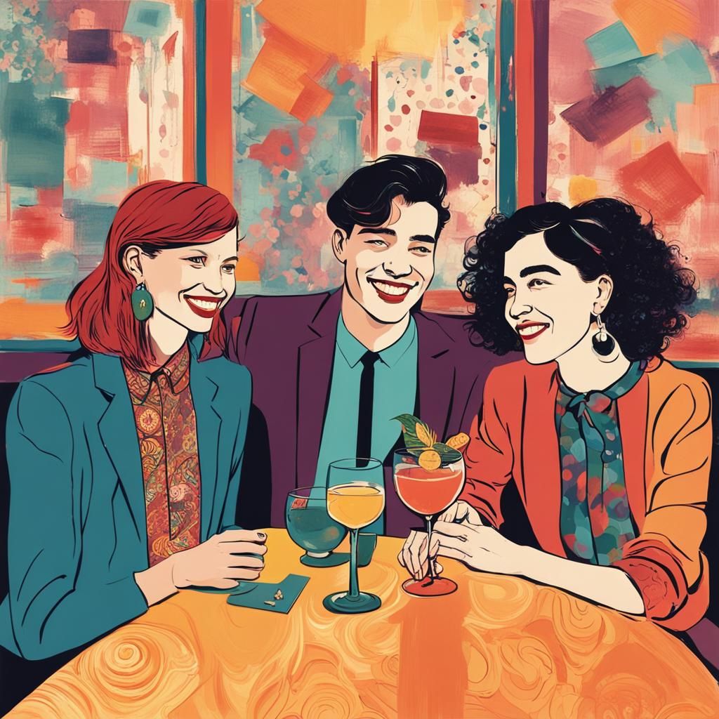 Bohemian Date Night: Abstract Art with Cocktails