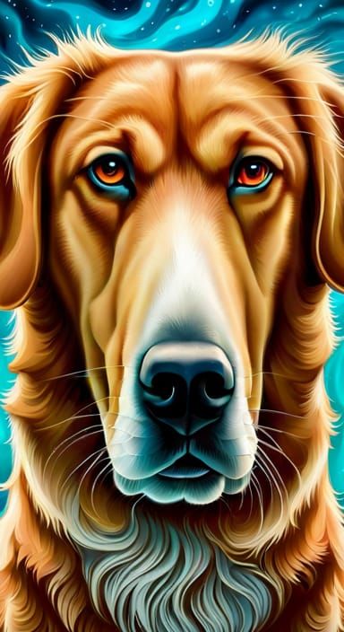 Sirius Dog Star Photorealistic Masterpiece