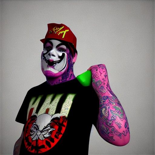Juggalo Enjoys Faygo: 3D Rendered Art
