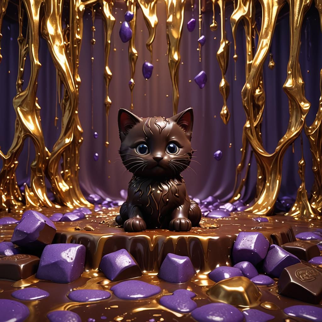 Chocolate Kitten: Melting Fantasy Concept Art